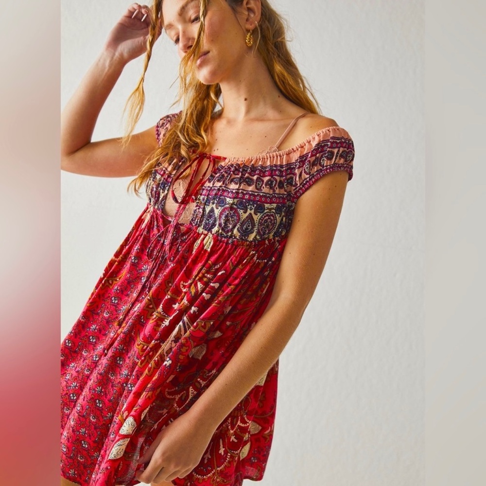 NWT Free People Bali Mariposa Slip Dress - S & L